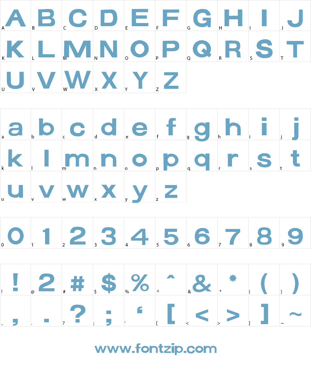 FontCreator Program 4-1 Font Character